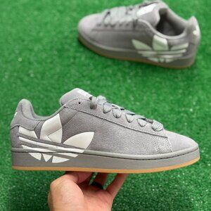 Adidas Campus 00s Grey White Gum Oversized Logo Mens JQ6340 NEW Sz 9